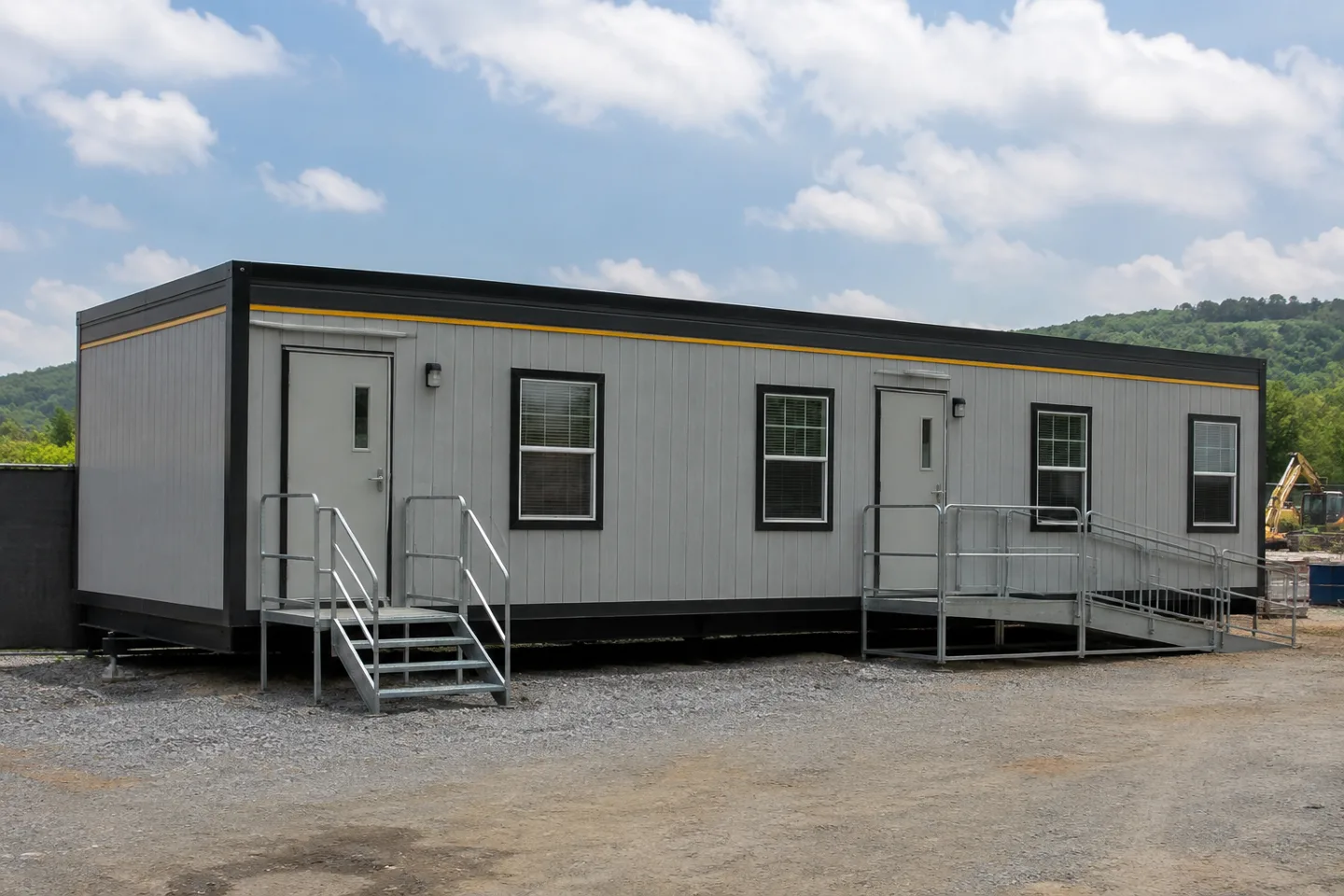 Mobile office or classroom building in a Tennessee project setting